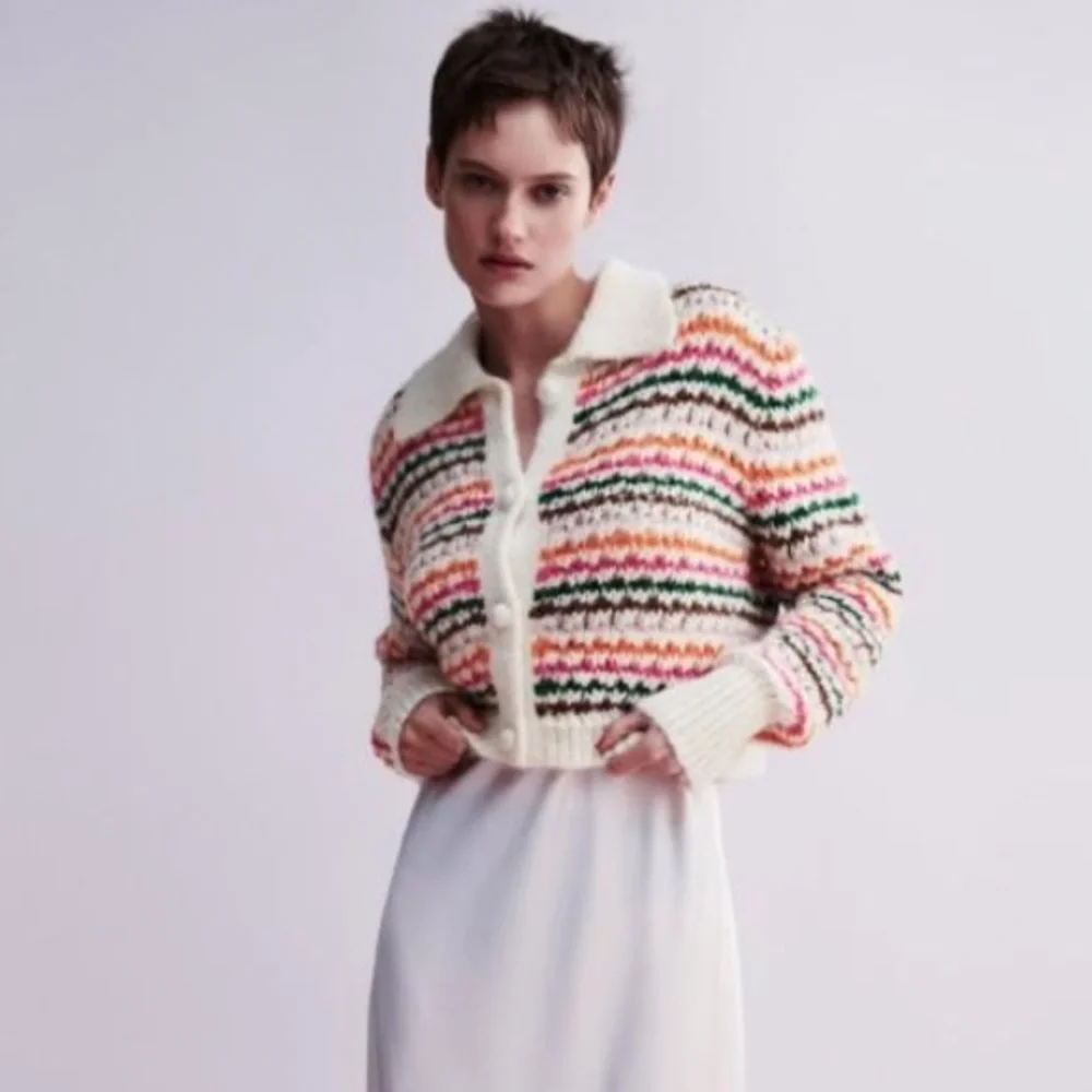 Zara strip knit cardigan - Picture 5 of 14